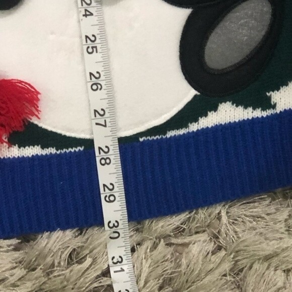 Jolly Sweaters Ugly Christmas Sweater Mens XL Holiday Snowman Beer Blue - Picture 5 of 8